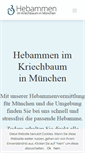 Mobile Screenshot of hebammengemeinschaft-vermittlung-muenchen.de